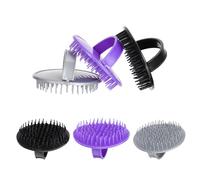 DECOMELODY Massaggiatore Chioma 6 Pezzi Spazzola Esfoliante per Cuoio Capelluto Setole Morbide per Pulizia Profonda Adatto a Chioma Mossi e Fragili per Uso Domestico Colore Casuale