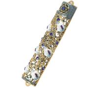 DECOMELODY Mezuzah Pergamena Benedetta in Lega Resistente Decorazione per Porta d'Ingresso e Simbolo di Protezione Familiare