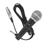 DECOMELODY Microfono Dinamico con Cavo per Karaoke e Canto, Microfono Vocale Cardioide in Plastico e Metallo, Riduce Rumori di Respiro per Conferenze e Feste
