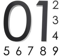 DECOMELODY Numeri Civici Autoadesivi 3D Set da 10 Pezzi 0-9 in Metallo Resistente per Porte Casa Hotel Ufficio Numeri Porta Identificativi Facili da Leggere e Installare senza Viti per