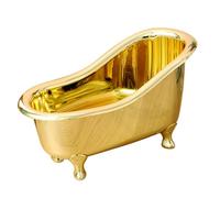 DECOMELODY Organizer Cosmetici Forma di Vasca da Bagno Porta Trucchi Compatto per Casa e Ufficio Contenitore Leggero e Facile da Pulire per Pennelli Rossetti e Gioielli