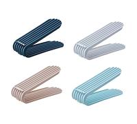 DECOMELODY Organizzatore Di Slot Per Scarpe Impilabile in Plastica Salvaspazio Linguetta Antiscivolo Porta Scarpe Doppio Strato Per Armadio Set Da 4 Pezzi Sandali e Ragazzo Ragazza