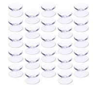 DECOMELODY Paracolpi per Tavoli in Vetro Trasparente 100 Pezzi Ventose Bifacciali Antiscivolo in PVC 10X20Mm Distanziatori Protettivi per Piani di Tavoli in Vetro Adatti per Cucina Ufficio