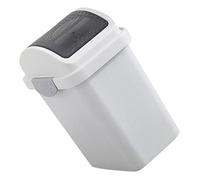 DECOMELODY Pattumiera con Ribalta in Plastica Rifiuti Compatto per Cucina Bagno e Ufficio Contenitore Multifunzione per Immondizia Differenziata e Umido Design Semplice e Resistente