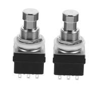 DECOMELODY Pedale Commutatore per Chitarra 2 Pezzi, Footswitch Compatibile per Effetti Elettrici, Pulsante Pedale Cappuccio Protettivo, Uso Versatile per Esercitazioni e Colore Casuale