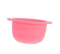 DECOMELODY Pentolino Scaldacera in Silicone Resistente al Vaschetta Interna per Sciogliere Cera Depilatoria Antiaderente per Casa e Colore Rosa