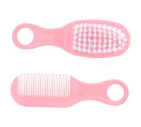 DECOMELODY Pettine e Spazzola Massaggiante Per Ragazzo Ragazza Ragazza in Rosa Materiale Anti-statico Delicato Denti Arrotondati Sicuri Per Cute Sensibile Favorisce Circolazione e Sviluppo Ce