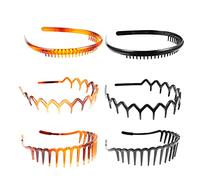 DECOMELODY Pettine Per Dentato Per Uomo E Donna 6 Pezzi Fascia Per in Plastica Accessorio Per Non Alla Moda