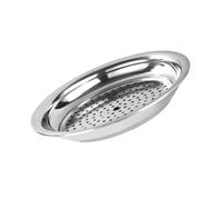 DECOMELODY Piatto Doppio per Gnocchi in Acciaio Inossidabile Vaschetta Scolapiatti Drenante Creativa e Robusta Design Doppio Strato per Scolare Acqua Adatto per Cottura Vapore e Uso