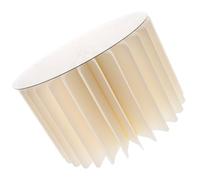 DECOMELODY Piedistallo Cilindrico Rotondo Bianco Pieghevole in Carta per Decorazioni Feste Matrimonio e Centrotavolo Supporto per Fondale da Tavolo Stabile Antiscivolo Alzata per Torta e