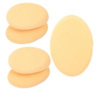 DECOMELODY Piumini per Cipria Morbidi e Resistenti 5 Pezzi Ovale per Trucco Asciutto e Bagnato Strumenti Cosmetici per Viso e Bellezza Quotidiana