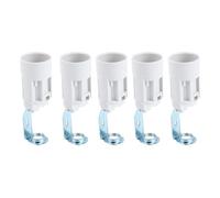 DECOMELODY Portalampada E14 a Candela Base di Ricambio, Attacco Lampada Resistente e Sicuro, Set da 5 Pezzi per Progetti Fai da Te e Illuminazione Domestica