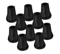 DECOMELODY Protezione Punte Bastoni Da Passeggio 10 Pezzi in Gomma Tpr Antiscivolo Copripunte Resistenti Per Trekking Escursionismo Outdoor