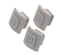 DECOMELODY Pulsante di Sostituzione Microfono in Gomma Morbida 3 Pezzi con Interruttore Antiscivolo per Microfoni Wireless Liangyun 32006, Ricambio per Karaoke, Studio e Performance Live