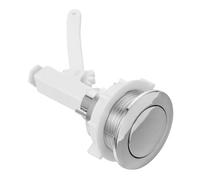 DECOMELODY Pulsante Scarico Wc per Acqua Pulsante Elettroplaccato Argento Idrico e Uso Flessibile Accessorio Compatibile e Durevole per Serbatoio