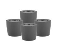 DECOMELODY Punte in Gomma Antiscivolo Per Deambulatore e Bastone, Set 4 Pezzi, Accessori Di Ricambio Resistenti Base Stabilizzante, Per Supporti Di Cammino e Mobilità Assistita