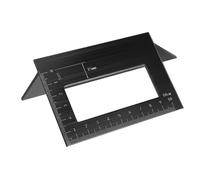 DECOMELODY Righello Angolare Alluminio Strumento Misurazione T Shape per Falegnameria e Design Elegante e Robusto per Progetti Professionali e da Te