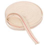 DECOMELODY Rotolo di Stoppino in Cotone Piatto Intrecciato 4m X 25 CM per Lanterne a Olio e Candele Sostituzione per Bruciatori a Cherosene per Illuminazione Domestica ed Eventi