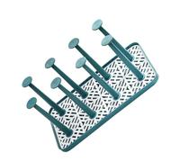 DECOMELODY Scaffale per Asciugare Bicchieri e Bottiglie in Pp Verde, Organizzatore Semplice alla Moda Funzione di Drenaggio Dell'acqua per Cucina e Bagno