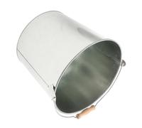 DECOMELODY Secchio per Cenere da Stufa Bidone in Metallo per Bruciare Rifiuti Porta Carbone per Barbecue Esterno Contenitore per Cenere Calda Accessorio da Giardino