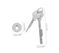 DECOMELODY Serratura per Porta Scorrevole in Vetro per Vetrine Espositive Sicurezza Silenzioso Facile Installazione Adatta Negozi Musei e Bar