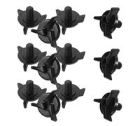 DECOMELODY Set 15 Viti in Plastica Nere per Visiera Casco Moto da Cross Kit Ricambi per Elementi di Fissaggio Caschi Fuoristrada e Rally Accessori Leggeri per Sicurezza e Compatibilità