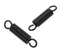 DECOMELODY Set 2 Molle Elitocidali Ammortizzanti 6Mm X 150Mm Nere con Ganci per Altalena da Veranda Sedia Sospesa e Panca Molle Estensibili per Letto a Dondolo Accessori Resistenti per