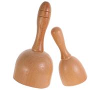 DECOMELODY Set 2 Pezzi Massaggiatore Portatile a Coppetta in Legno Rulli per Schiena Strumento per Stretching Muscolare Allevia Affaticamento e Migliora Circolazione Uso Domestico e in