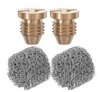 DECOMELODY Set 4 Ugelli Filtro in Rete in Acciaio Inox e Ottone per Schiuma ad Alta Pressione Accessori Ricambio per Spruzzatore Schiumogeno e Lavatrici Auto Compatibili per Riutilizzabile