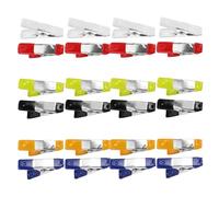 DECOMELODY Set da 24 Morsetti a Molla Mini Multicolore Morsetti da Giardinaggio per Impieghi Gravosi per Tende e Lavori di Falegnameria Clip da Campeggio Portatili per Progetti Artigianali e