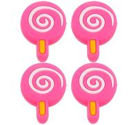 DECOMELODY Set da 4 Ammortizzatori per Racchette da Tennis in Silicone a Forma di Lecca-Lecca Smorzatori di Vibrazioni per Corde Compatibili Diversi Modelli Riduzione Vibrazioni per Gioco