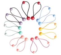 DECOMELODY Set da 7 Paia di Elastici per Chioma a Forma di Palla per Bambine, Corda Elastica Colorata per Chioma Sicura e Confortevole, Accessori per Acconciature e Ragazze
