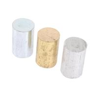 DECOMELODY Set Di 3 Cilindri in Metallo Per Esperimenti Di Densità Cilindro Di Alluminio, Rame e Ferro 32x20mm, Strumenti Di Fisica Portatili Per Lezioni e Indagini Sulla Gravità Specifica