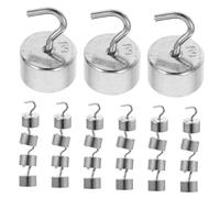 DECOMELODY Set Di Masse Metalliche Scanalate Da 5 Gancio, 50 Pezzi Cromati Per Laboratorio Scientifico e Didattica Di Fisica, Strumento Di Misurazione e Sperimentazione Educativa Compatto Per Uso