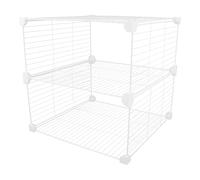 DECOMELODY Set Divisori per Ripiani Congelatore in Filo Metallico 37X37X36 CM Organizer per Frigorifero e Congelatore a Pozzetto Pannelli Divisori per la Conservazione Alimentare in Cucina