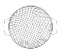 DECOMELODY Setaccio da Giardino in Acciaio Inossidabile con Doppia Maniglia, Setaccio Fine a Maglia per Terreno e Compost, Strumento per Analisi del Suolo e Giardinaggio, Diametro 30 Cm, Uso