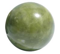 DECOMELODY Sfere Massaggianti in Jade Verde per Mani, Massaggiatore Manuale Rotondo per Esercizio e Sollievo dallo Stress Superficie Liscia e Effetto Terapeutico