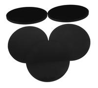 DECOMELODY Sottobicchieri in Silicone Alimentare Neri, Spessi, Antiscivolo, Set da 5 Pezzi per Tazze e Bottiglie, Accessori la Casa e Uso Quotidiano