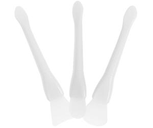 DECOMELODY Spatole Multiuso in Silicone Riutilizzabili Set da 3 per Rimozione Cera, Applicatori per Maschere Viso Testine Multiple, Strumenti Portatili per Pulizia Ceralacca Adatti a Uso