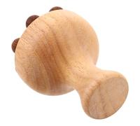 DECOMELODY Spazzola Massaggio in Legno con Perle per Massaggio Manuale Corpo e Testa Strumento Contouring Portatile per Linfodrenaggio Collo Schiena e Gambe
