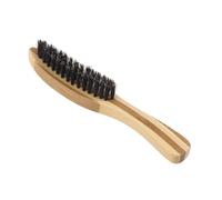 DECOMELODY Spazzola Per Barba Legno Naturale Con Setole Di Crine Di Cavallo Resistente e Antistatica Per Curare Barbe Corte e Lunghe Perfetta Per Uso Domestico e Professionale Salone