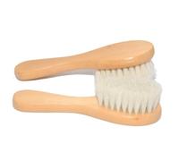 DECOMELODY Spazzola per Chioma Ragazzo Ragazza in Legno e Lana Manico Set 2 Pezzi Massaggio Profondo del Capelluto, Spazzola Multiuso per Cura Delicata