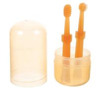 DECOMELODY Spazzolino da Denti per Cani Portatile in Silicone Morbido Set 2 Pezzi la Pulizia Orale Quotidiana di Cani e Gatti Prevenzione Problemi Dentali