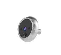 DECOMELODY Spioncino Digitale con Telecamera Wide Angle e Integrata Campanello Smart Senza Batteria Monitor Visivo Sicurezza Casa con Foto Automatica e Standby Giorni Argento