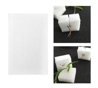 DECOMELODY Spugna per Coltivazione Senza Terra 2 Fogli da 25 MM a Cubetti 96 Mini Cubi per Piantine Attrezzi da Giardinaggio per Orto Domestico e Coltura Fuori Suolo Bianca Salvaspazio e