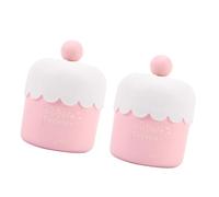 DECOMELODY Strumenti la Pulizia del Viso Schiumogeni 2 Pezzi Portatili in Plastica Rosa per Viso Shampoo Bagnoschiuma Viaggio Facile da Pulire Stile Casuale