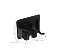 DECOMELODY Supporto da Parete per Scope e Spazzoloni senza Fori Ganci per Spazzoloni Montati a Parete in Plastica Resistente Set da 5 Pezzi per Organizzazione Bagno Cucina e Lavanderia