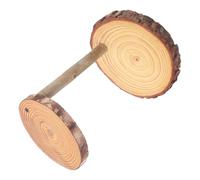 DECOMELODY Supporto per Piante in Legno Doppio Base per Fioriera da Balcone e Supporto per Servire Dessert Espositore Multiuso per Vasi e Dolci Arredamento Naturale per Casa e Ufficio