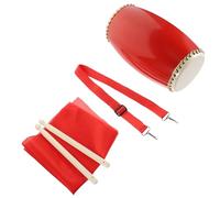 DECOMELODY Tamburo Tradizionale da Vita con Bovina Bacchette e Cinghia Strumento Percussione per Adulti e Kit Completo per Performance Musicali e Danza Folkloristica