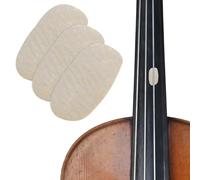DECOMELODY Tamponi Ponte Violino Viola Accessori Pratici per Strumenti Musicali 4 Pezzi in Cuoio Resistente Allusura Protezione e Sostituzione per Musicisti e Appassionati